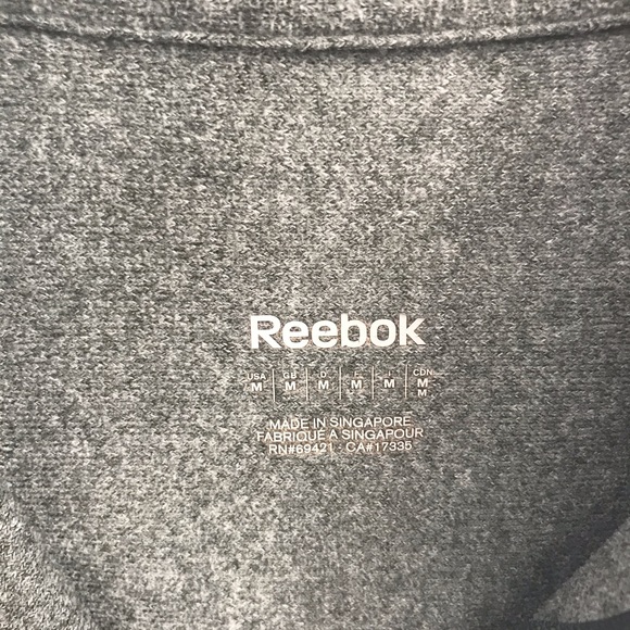 Reebok grey play warm quarter-zip pullover - Picture 2 of 8